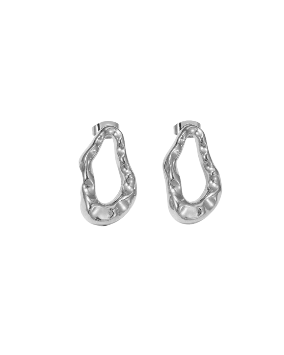 Aretes con textura – Ovalados abstractos "Ravello"