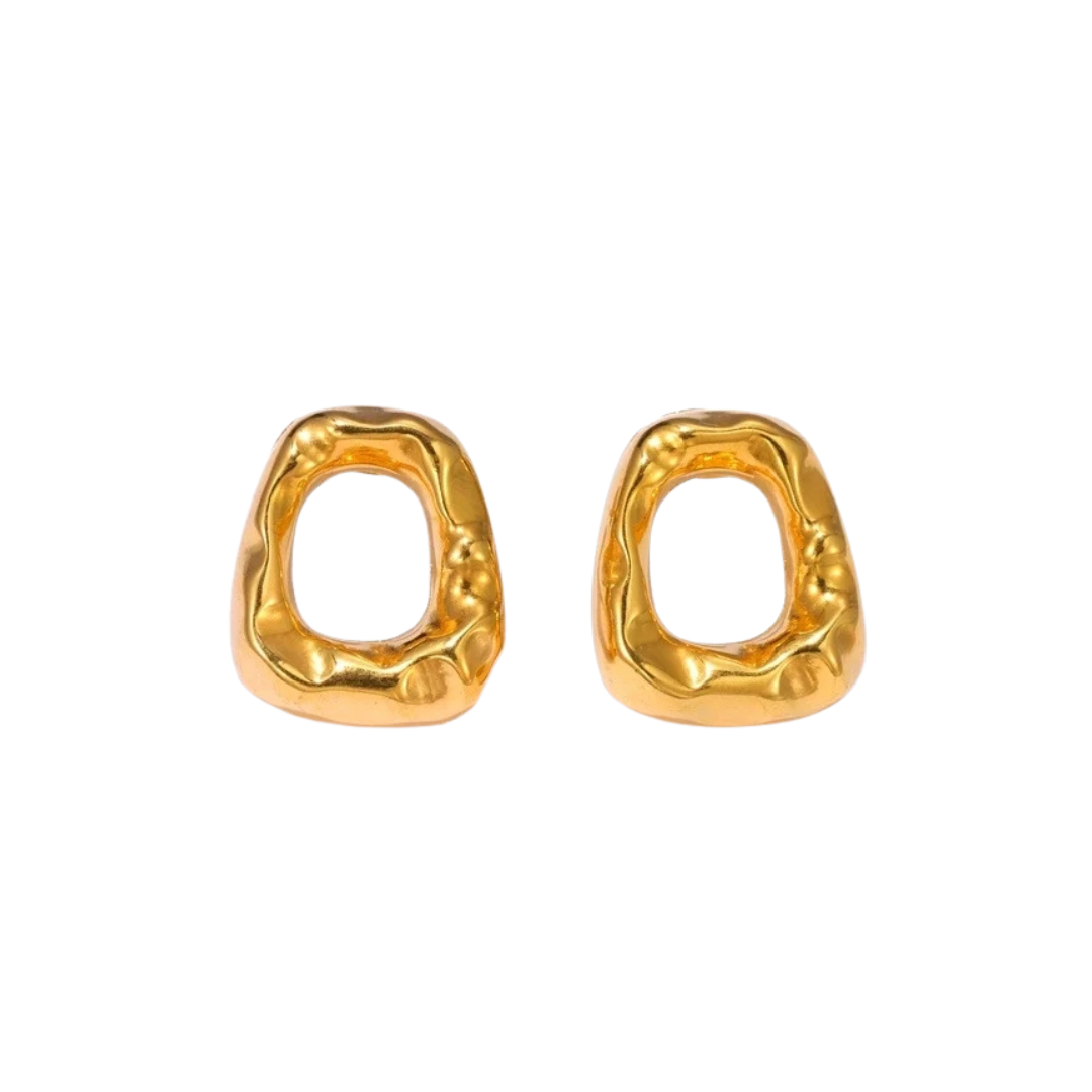 Aretes con textura – Cuadrados abstractos "Rimini"