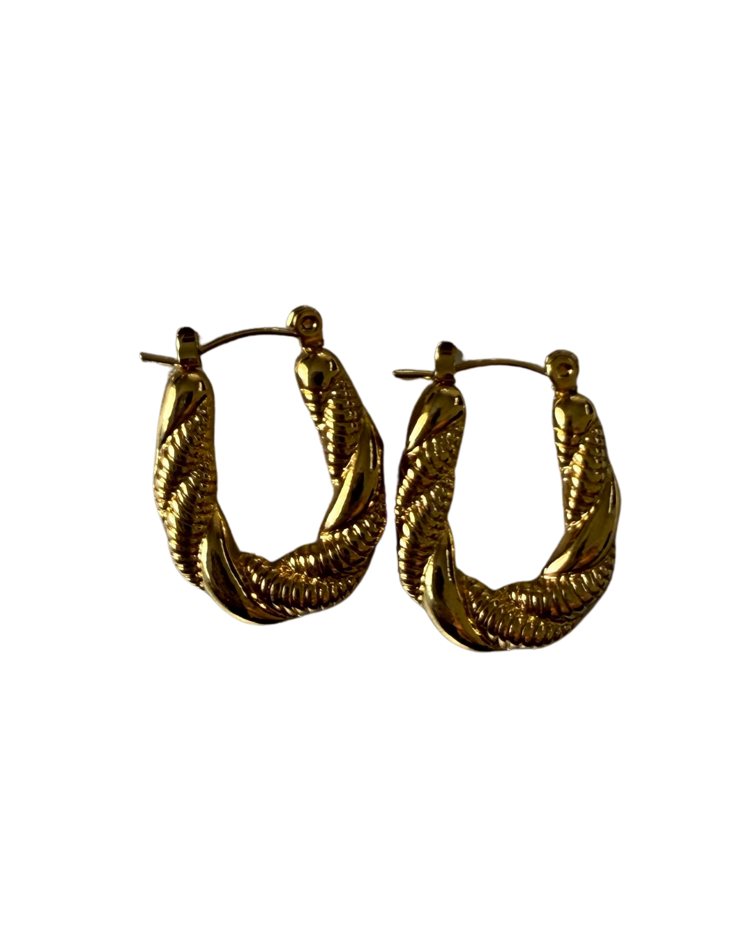 Aretes Trenza Dorada