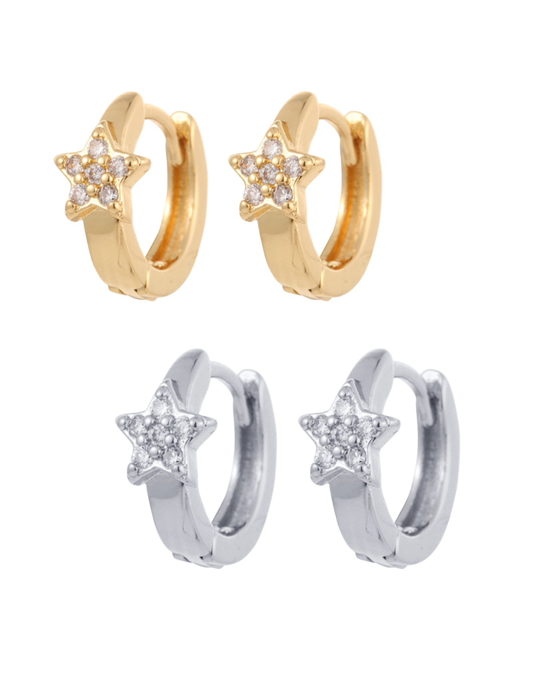 Huggies Stella - un par (Tipo Piercing)