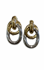 Aretes Enlace Bicolor