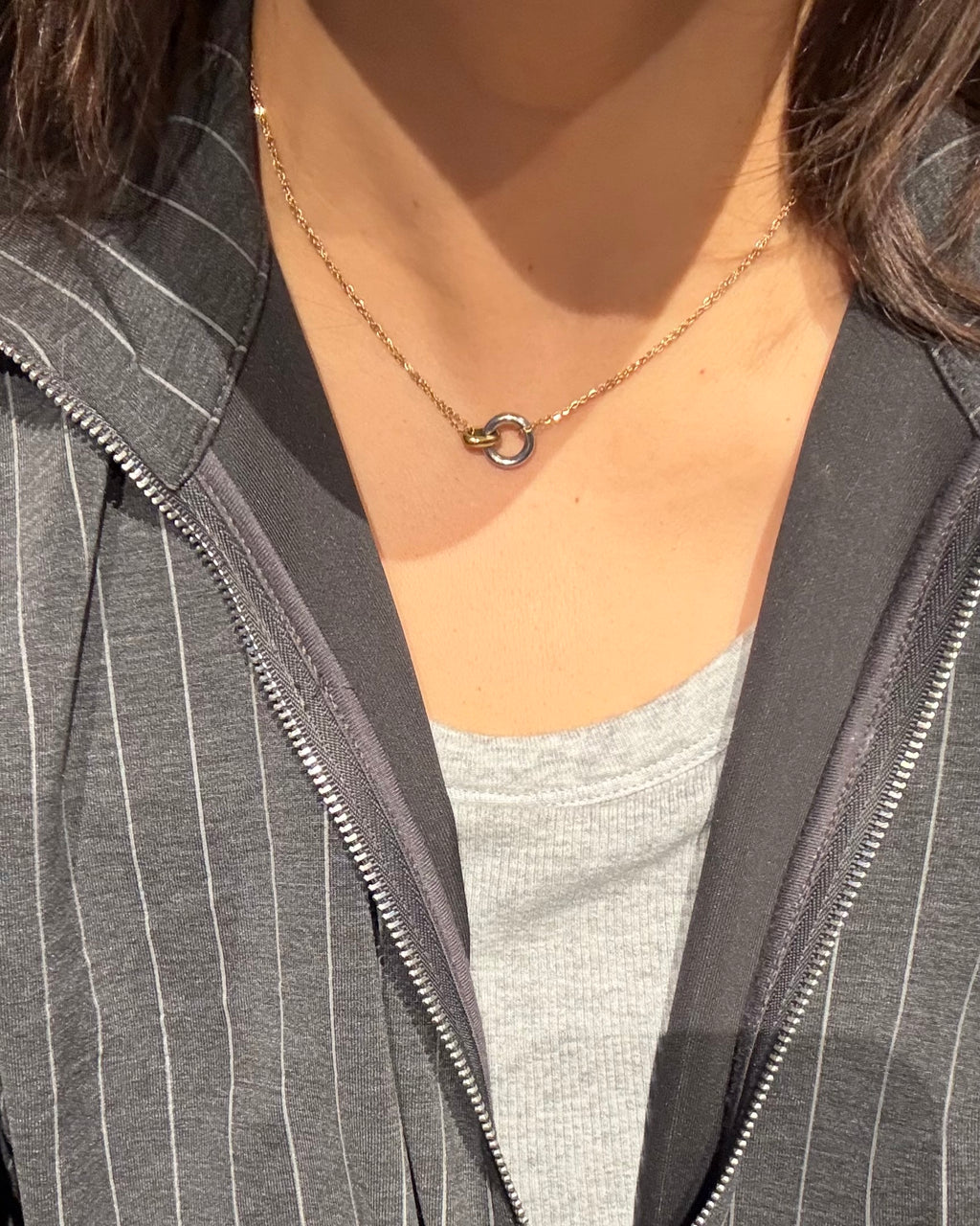 Cadena con doble argolla