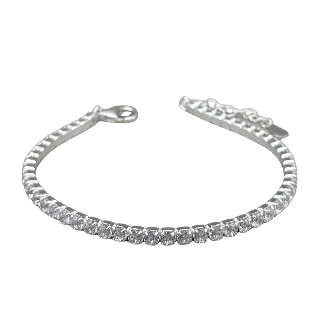 Tennis Bracelet 3.0mm (Plata)