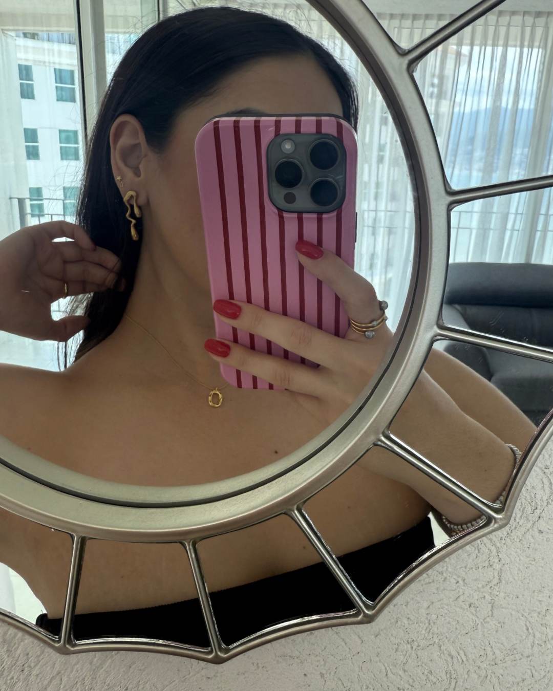 Aretes "Metal derretido"