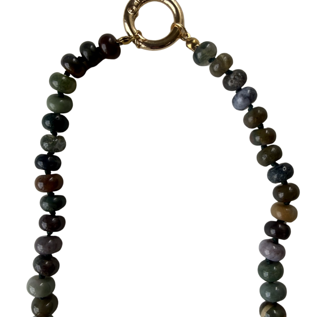 Collar Olivo (Piedra natural)