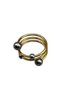 Anillo de esferas bicolor (pequeño)