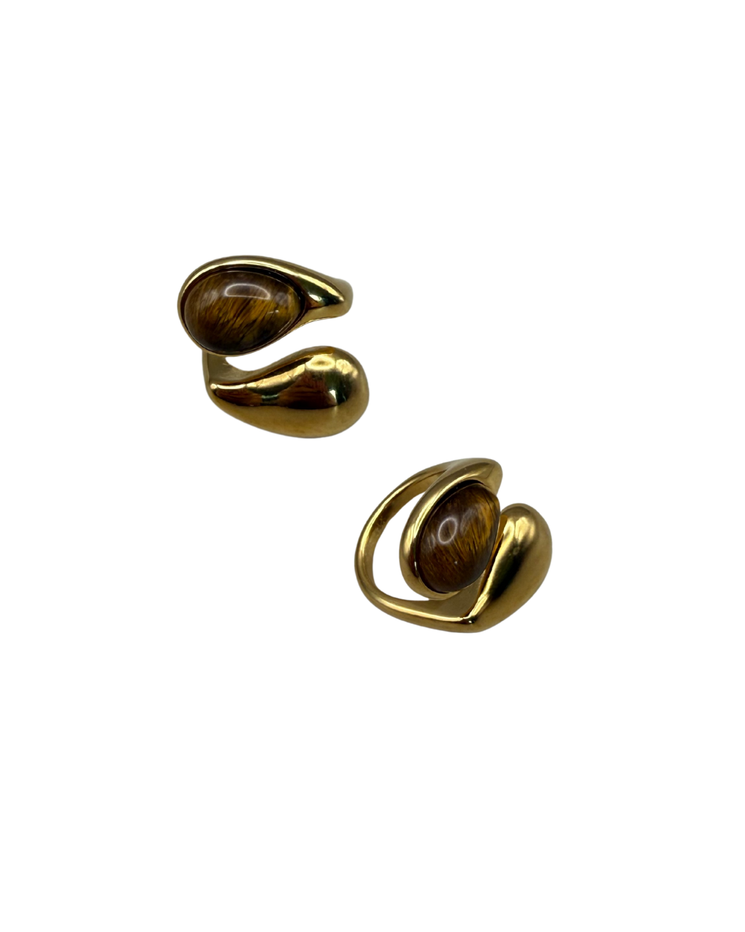 Anillo con piedra ojo de tigre