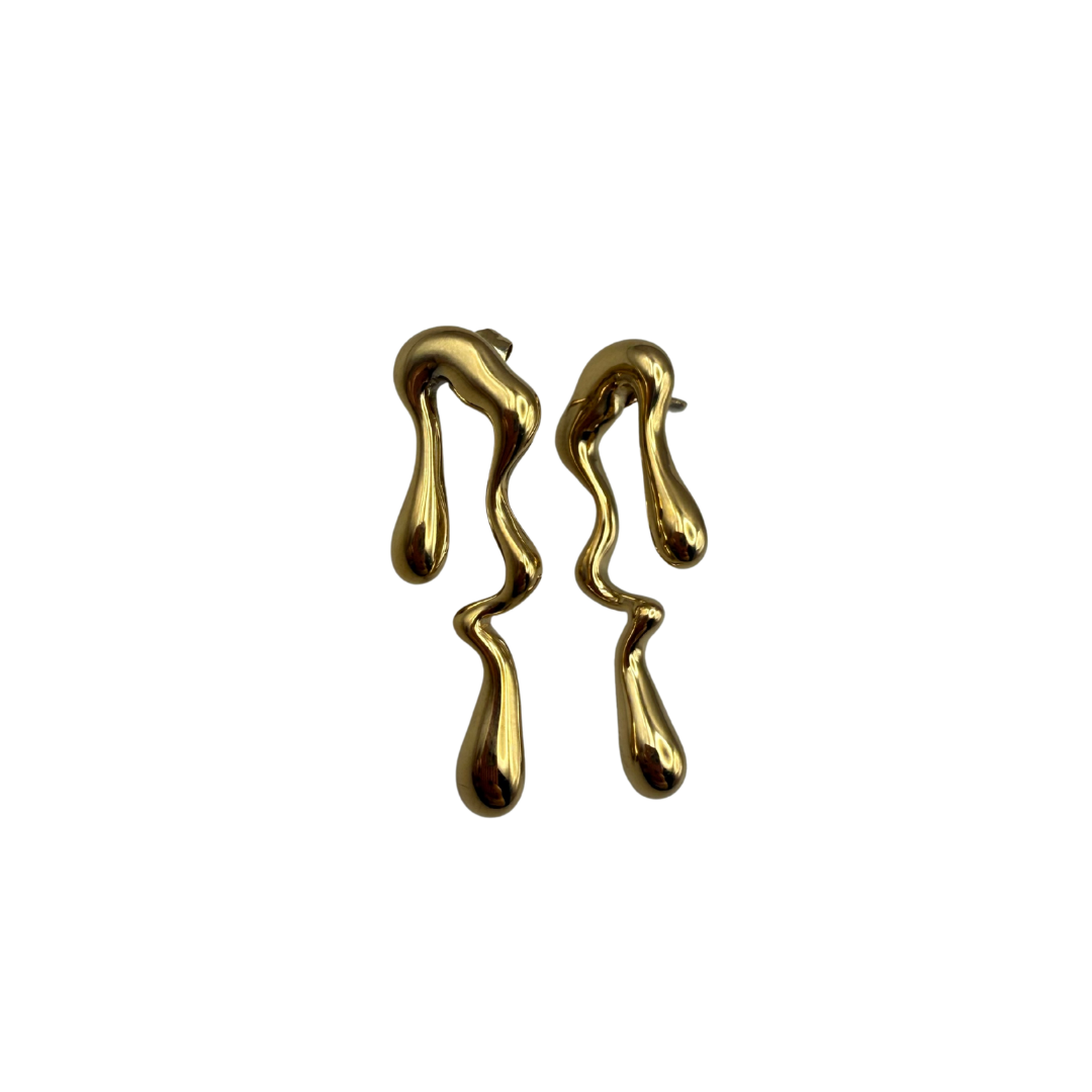 Aretes "Metal derretido"