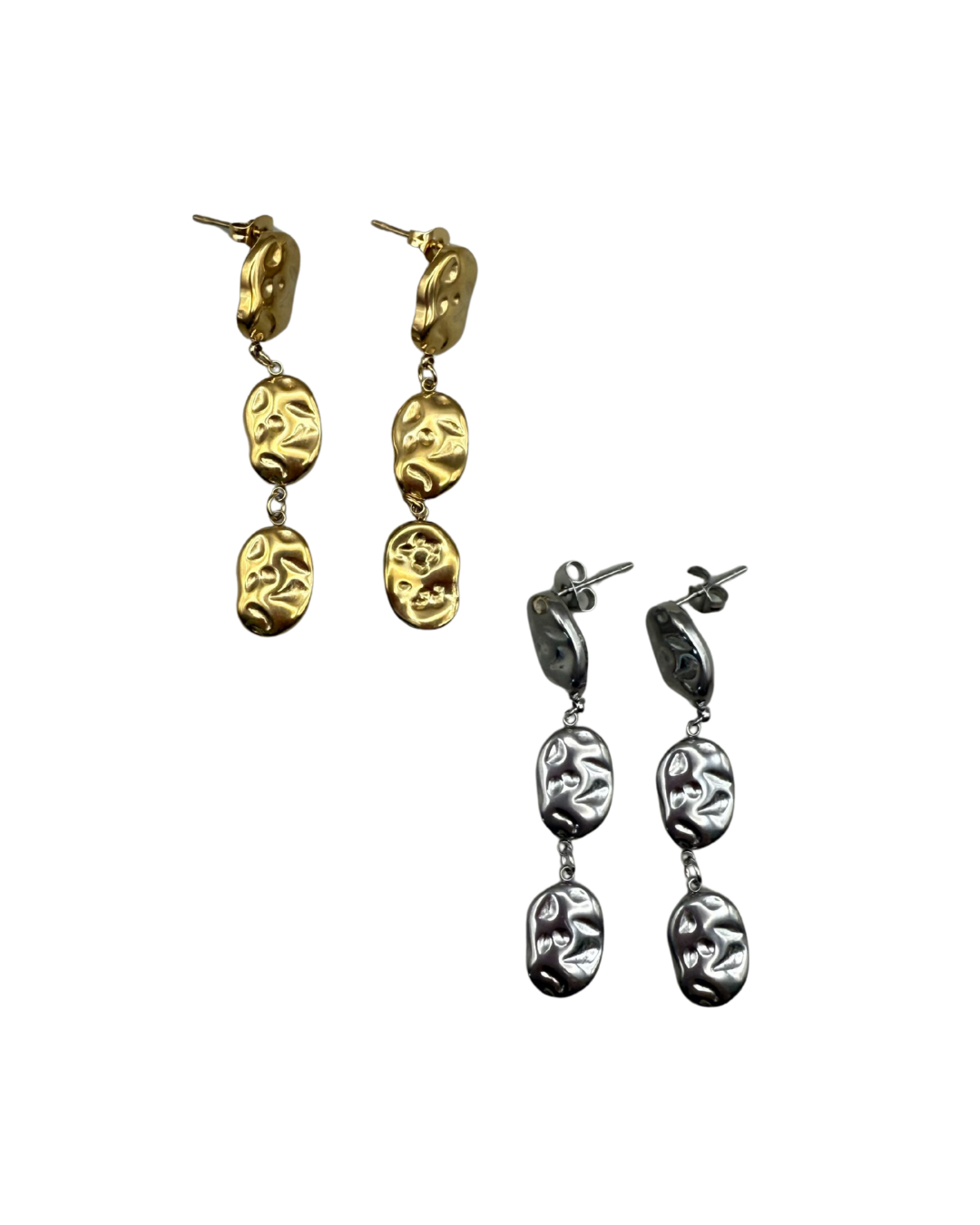 Aretes colgantes triples