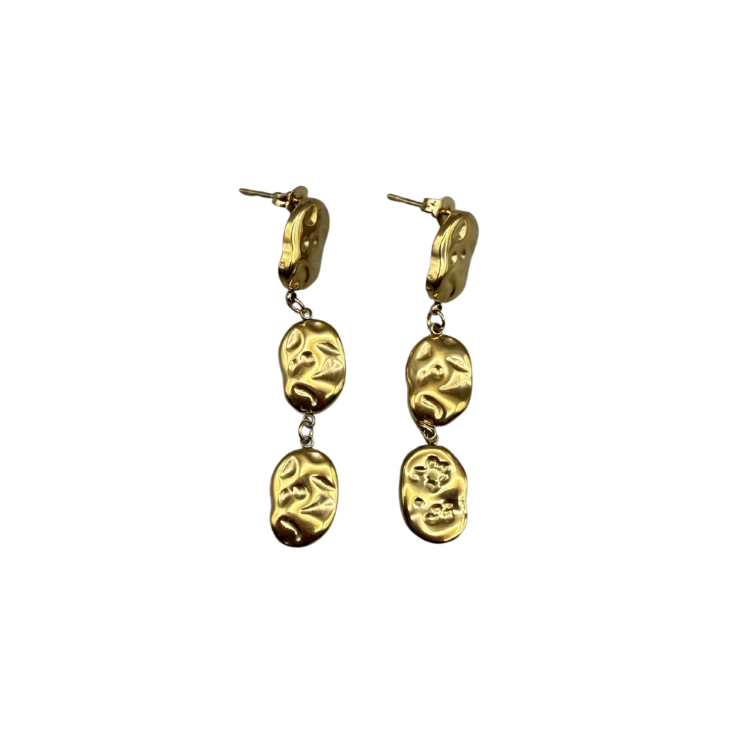 Aretes colgantes triples