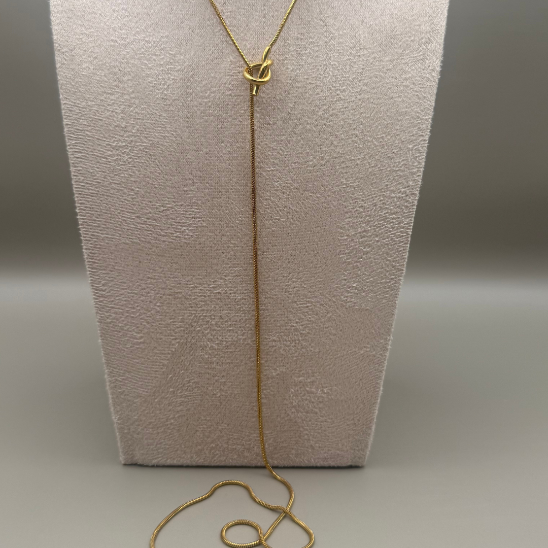 Corbatin Nudo dorado