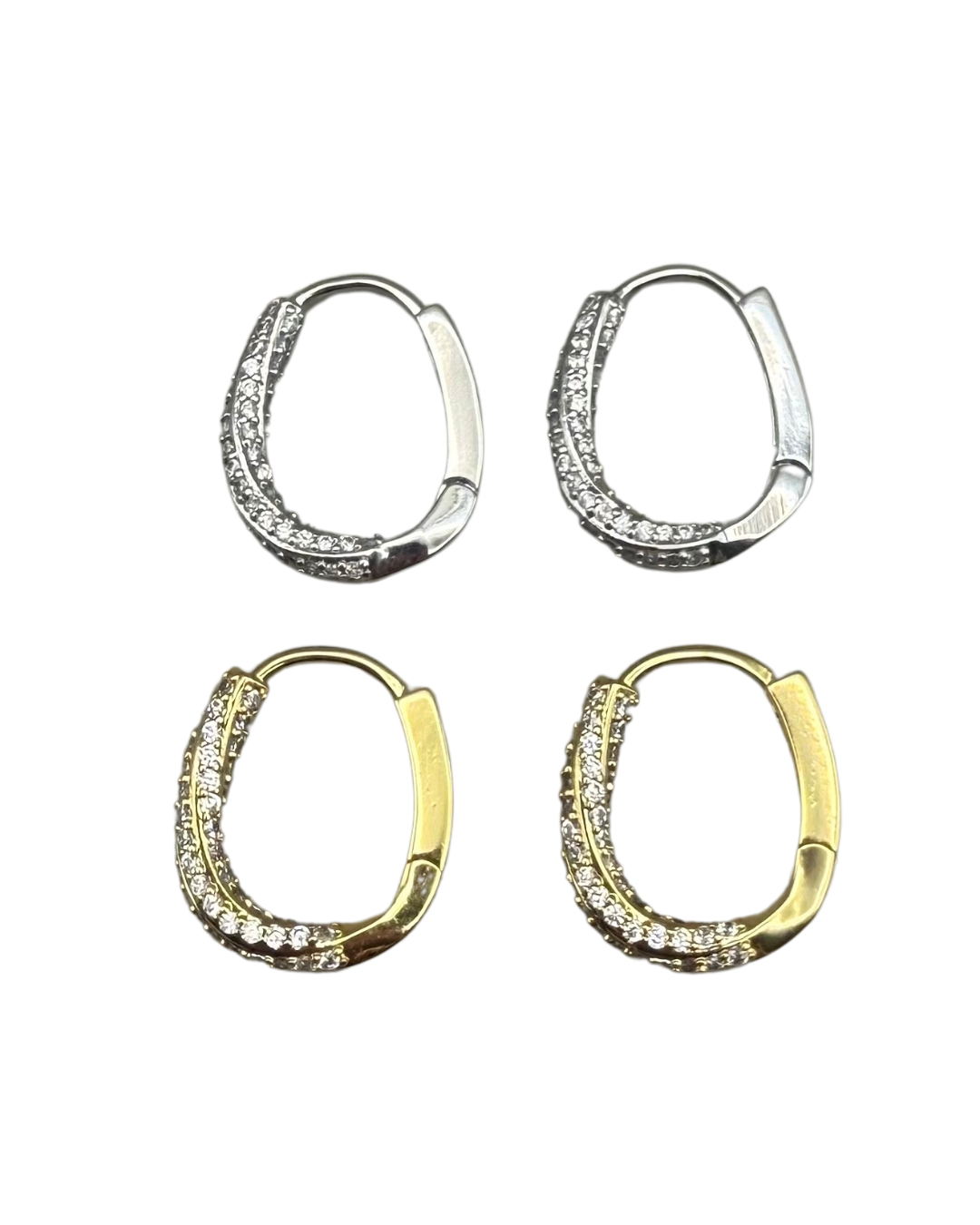 Aretes delicados con zirconia