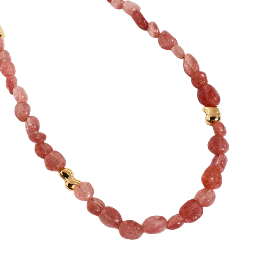 Collar MAR ROSA (Piedra natural)