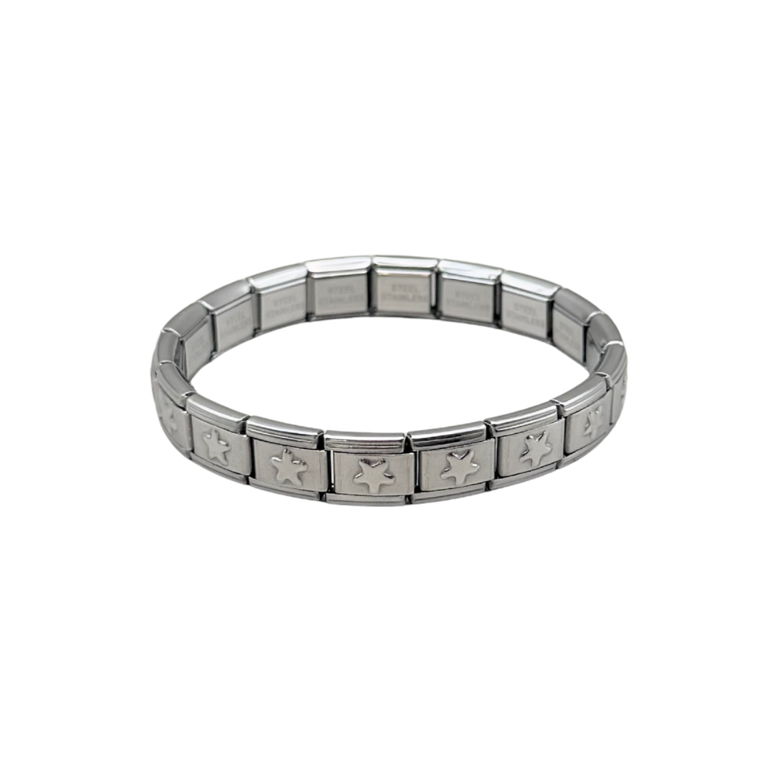 Pulsera de eslabones de estrellas