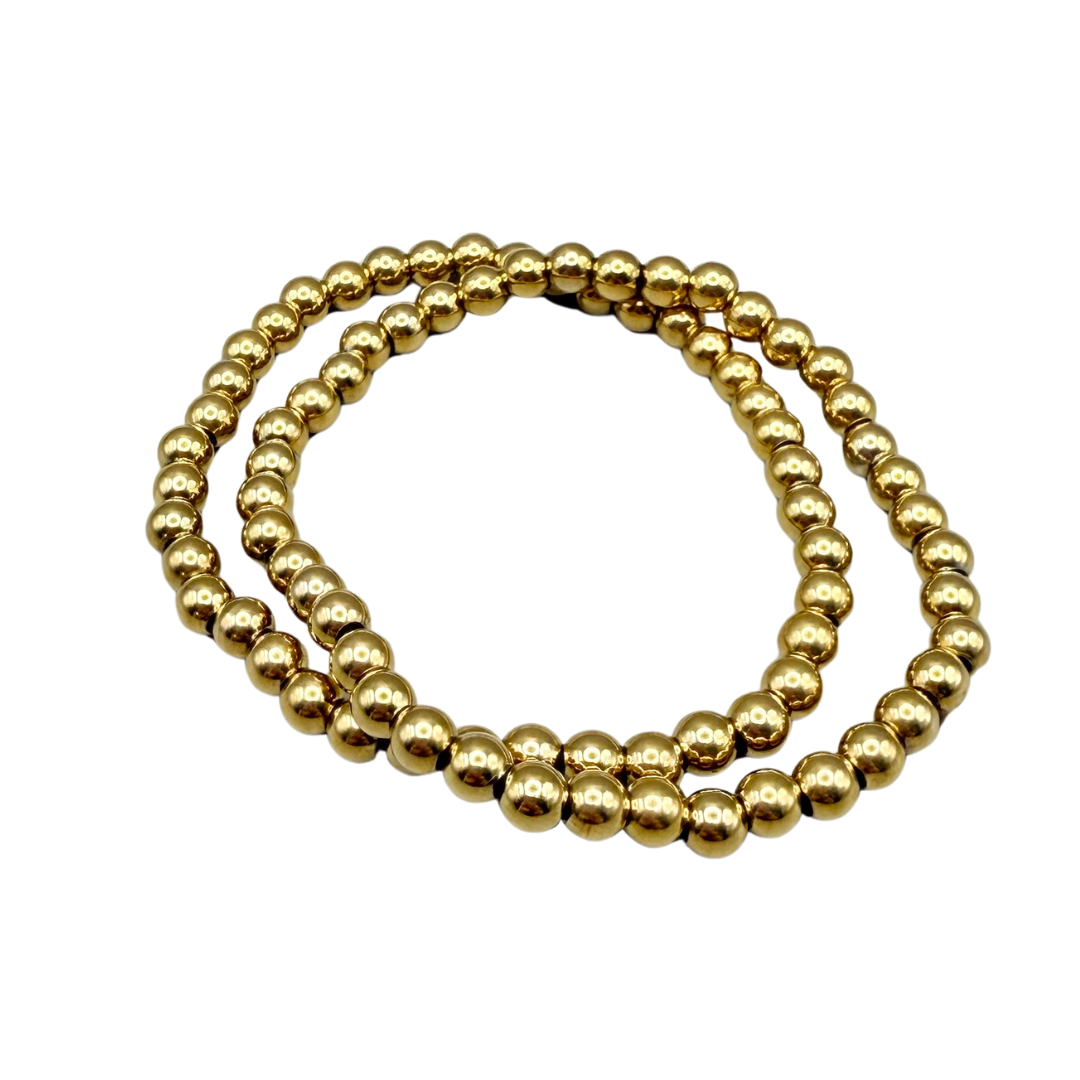 Pulsera dorada elástica (1)