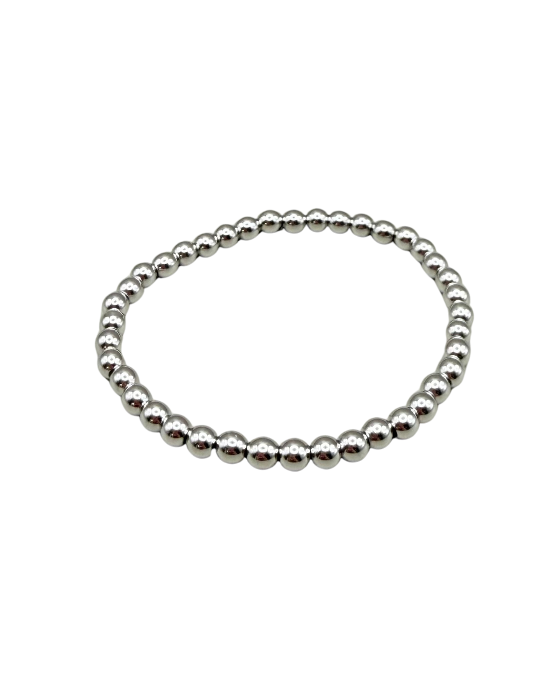 Pulsera plateada elástica (1)