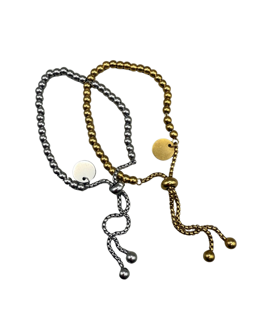 Pulseras ajustables de cuentas