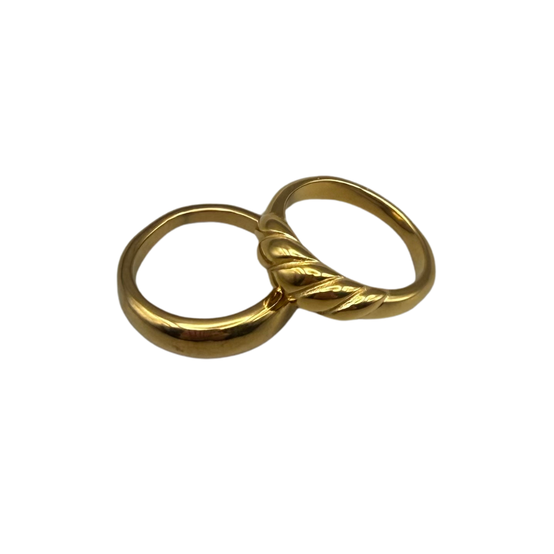Essential Gold (Set de 2 anillos)
